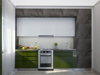 Tủ bếp acrylic chữ i AC027