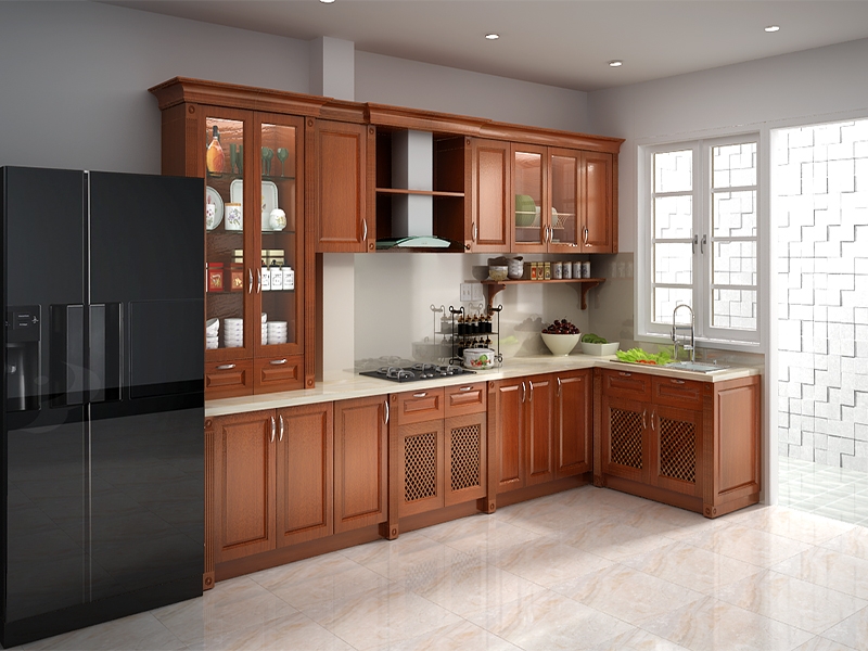 Thiết kế Tủ bếp gỗ 2023 TK005